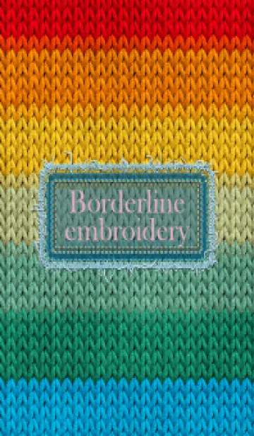 [LINE着せ替え] Borderline embroidery 99の画像1