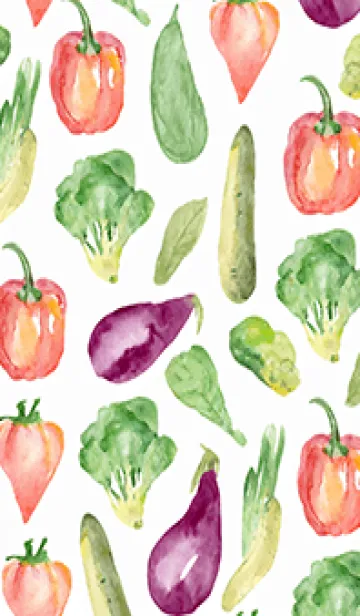 [LINE着せ替え] 【シンプル】お野菜の着せかえ#232の画像1