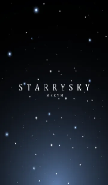 [LINE着せ替え] BLACK - STARRY SKY STAR 9の画像1