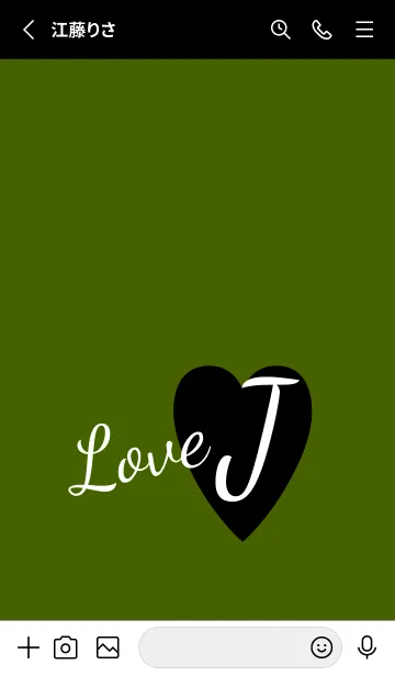 [LINE着せ替え] ラブ イニシャル ”J” 5の画像2