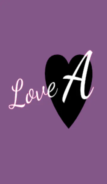 [LINE着せ替え] ラブ イニシャル ”A” 13の画像1