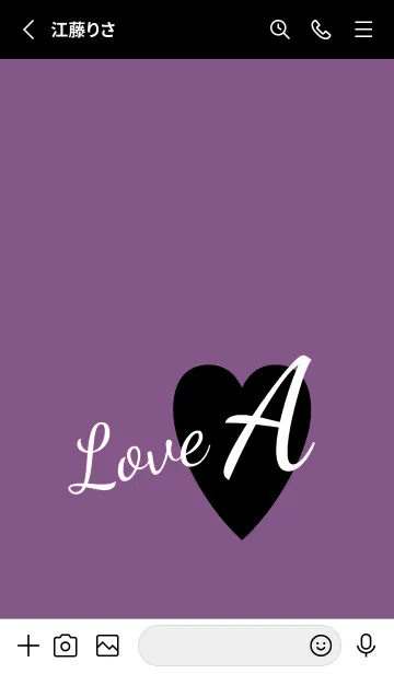 [LINE着せ替え] ラブ イニシャル ”A” 13の画像2