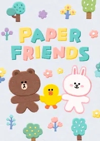 [LINE着せ替え] LINE FRIENDS～PAPER FRIENDS～の画像1