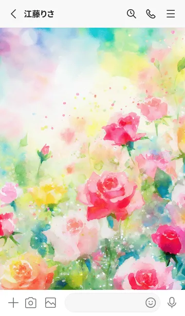 [LINE着せ替え] 薔薇(バラ)の花の着せかえ(R3455)の画像2