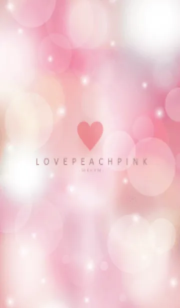 [LINE着せ替え] LOVE PEACH PINK -HEART-の画像1