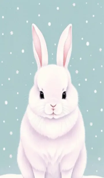 [LINE着せ替え] 可愛いウサギ ece6Tの画像1