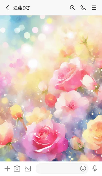 [LINE着せ替え] 薔薇(バラ)の花の着せかえ(R3458)の画像2