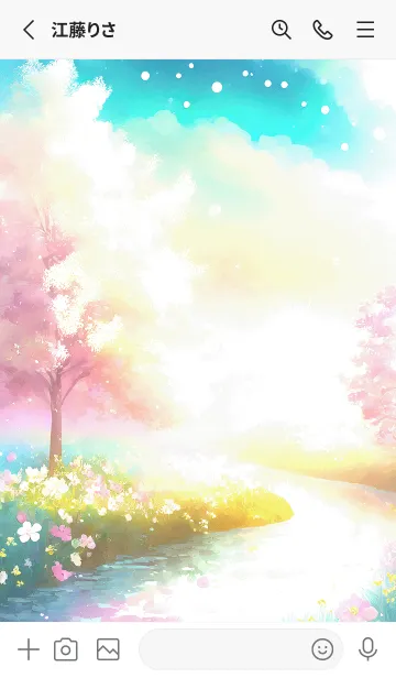 [LINE着せ替え] 優美な春の風景の着せかえ(Spring-164)の画像2