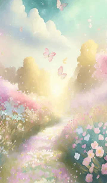 [LINE着せ替え] 優美な春の風景の着せかえ(Spring-165)の画像1