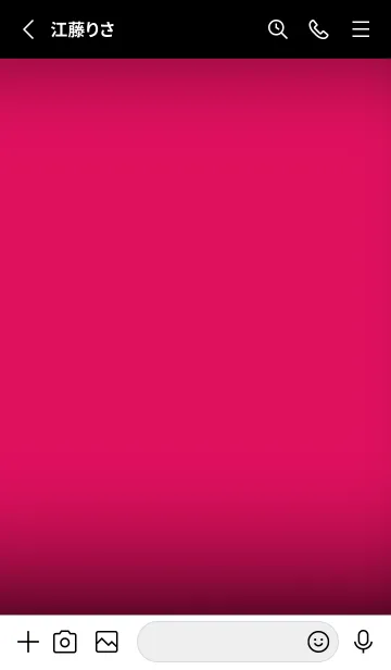 [LINE着せ替え] Black & Ruby Pink  Theme V7 (JP)の画像2