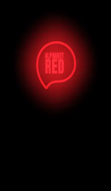 [LINE着せ替え] Alphabet Red Neon Theme (JP)の画像1