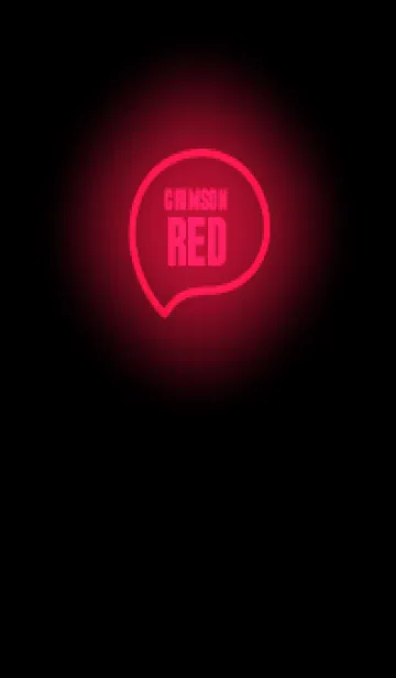 [LINE着せ替え] Crimson Red  Neon Theme (JP)の画像1