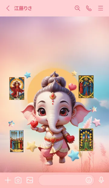 [LINE着せ替え] Ganesha Wealth & Money  Tarot Theme (JP)の画像2