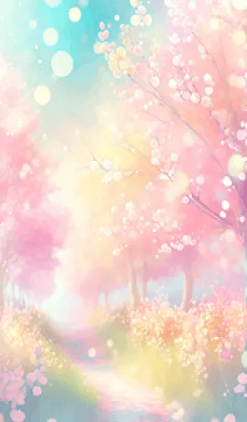 [LINE着せ替え] 優美な春の風景の着せかえ(Spring-166)の画像1