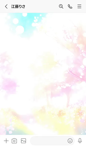 [LINE着せ替え] 優美な春の風景の着せかえ(Spring-166)の画像2