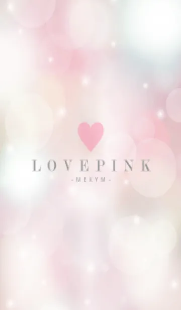 [LINE着せ替え] LOVE PINK -HEART-の画像1