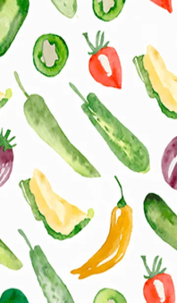 [LINE着せ替え] 【シンプル】お野菜の着せかえ#248の画像1
