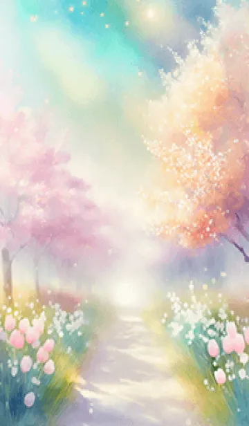優美な春の風景の着せかえ(Spring-168)の着せ替えメイン画像