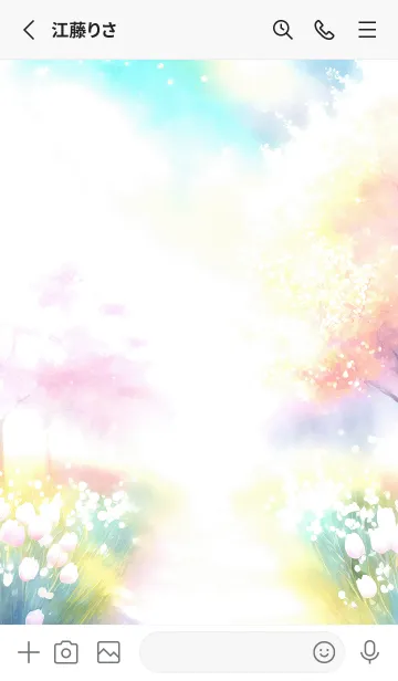 [LINE着せ替え] 優美な春の風景の着せかえ(Spring-168)の画像2