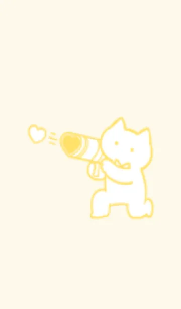 [LINE着せ替え] 推しねこ(yellow06)の画像1