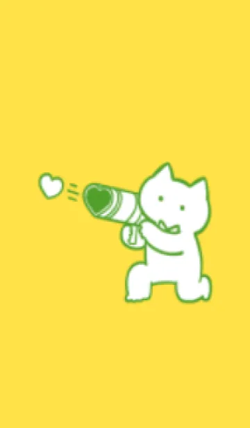 [LINE着せ替え] 推しねこ(yellow08)の画像1