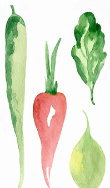 [LINE着せ替え] 【シンプル】お野菜の着せかえ#246の画像1