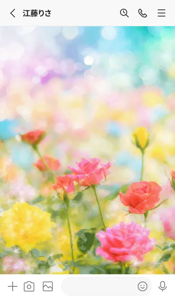 [LINE着せ替え] 薔薇(バラ)の花の着せかえ(R3466)の画像2