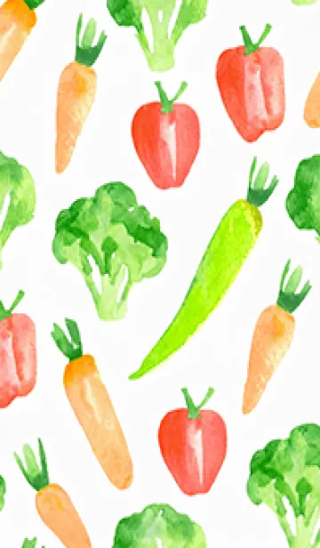 [LINE着せ替え] 【シンプル】お野菜の着せかえ#243の画像1