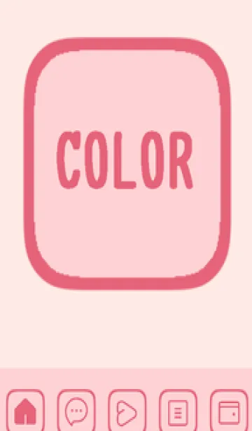 [LINE着せ替え] pink color B57の画像1