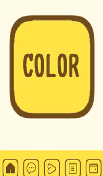 [LINE着せ替え] yellow color B57の画像1