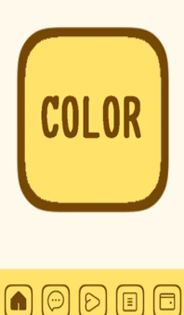 [LINE着せ替え] yellow color B59の画像1