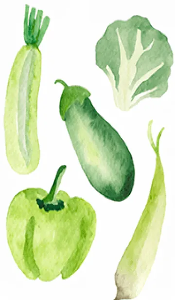 [LINE着せ替え] 【シンプル】お野菜の着せかえ#251の画像1