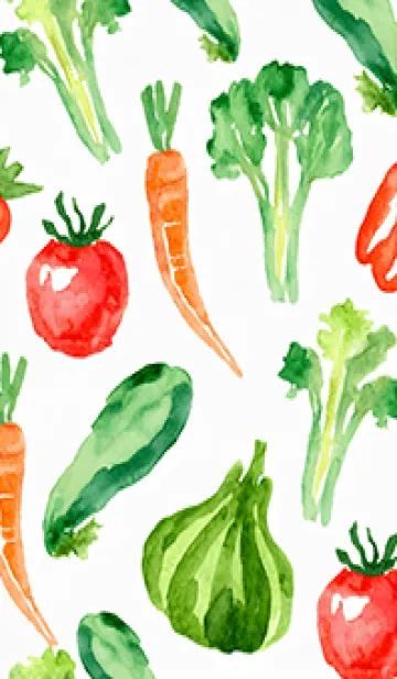 [LINE着せ替え] 【シンプル】お野菜の着せかえ#254の画像1