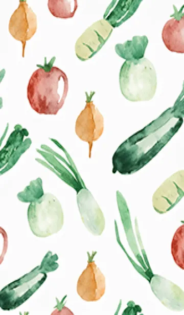[LINE着せ替え] 【シンプル】お野菜の着せかえ#255の画像1