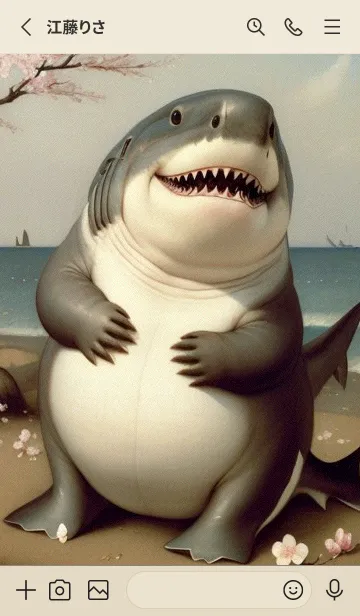 [LINE着せ替え] 浮世絵桜の季節 q7H7jの画像2