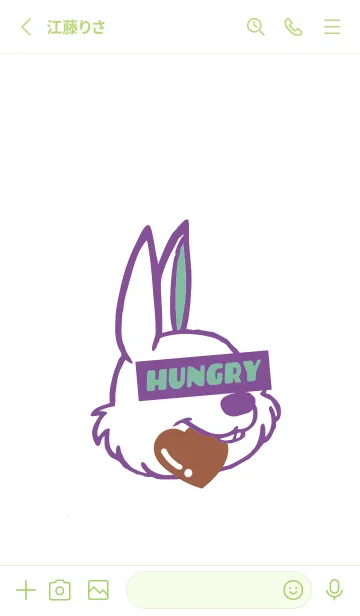 [LINE着せ替え] ハングリーラビット .48の画像2