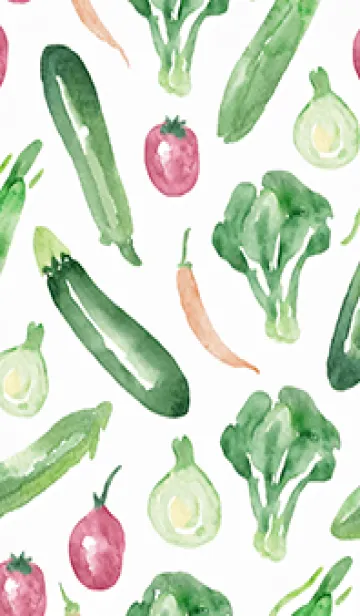 [LINE着せ替え] 【シンプル】お野菜の着せかえ#258の画像1
