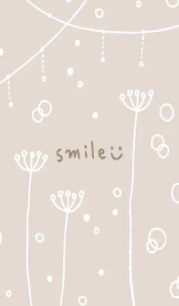 シンプルかわいい白い花3のLINE着せ替え