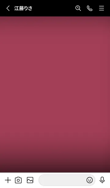 [LINE着せ替え] Black & Raspberry  Red  Theme V7 (JP)の画像2