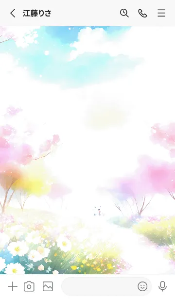 [LINE着せ替え] 優美な春の風景の着せかえ(Spring-186)の画像2