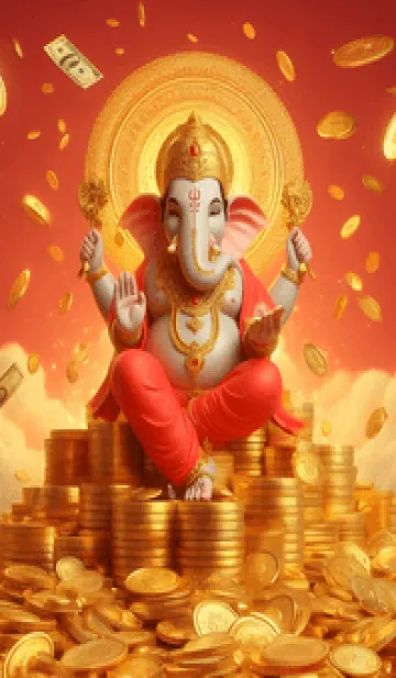 [LINE着せ替え] 赤いガネーシュ 02の画像1