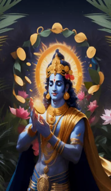 [LINE着せ替え] クリシュナ神は幸運を与えます 79の画像1