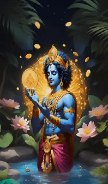 [LINE着せ替え] クリシュナ神は幸運を与えます 81の画像1