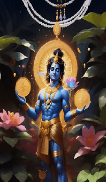 [LINE着せ替え] クリシュナ神は幸運を与えます 80の画像1