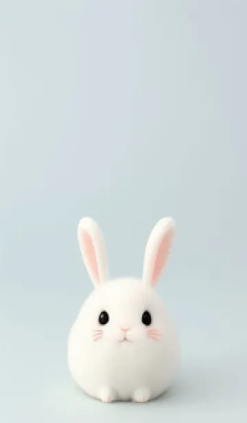 [LINE着せ替え] ふわふわのうさぎ boU1jの画像1