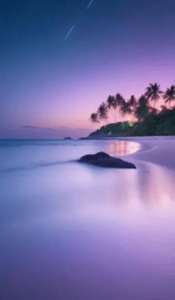 [LINE着せ替え] 夕陽のビーチ yYmieの画像1