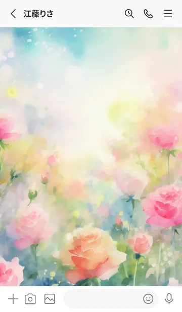 [LINE着せ替え] 薔薇(バラ)の花の着せかえ(R3488)の画像2