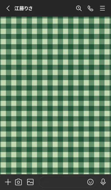 [LINE着せ替え] シンプル チェック 104の画像2