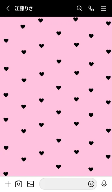 [LINE着せ替え] pattern_heart :blackpink02の画像2