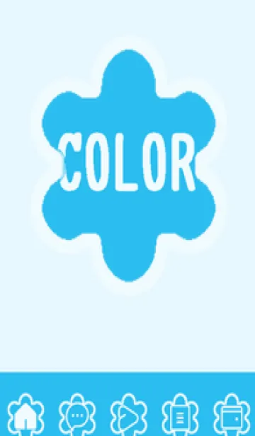 [LINE着せ替え] blue color C59の画像1